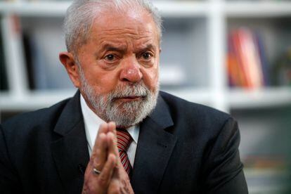 El expresidente Lula, durante una entrevista el pasado diciembre en São Paulo.