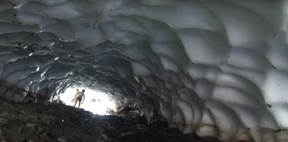 En pocas semanas, el túnel acaba por desaparecer con la subida de las temperaturas.