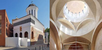 El nou temple de l’església ortodoxa romanesa dedicat a sant Jordi. 