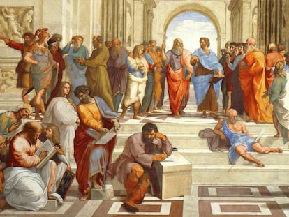 'La Escuela de Atenas', 1509-1511, de Rafael.
