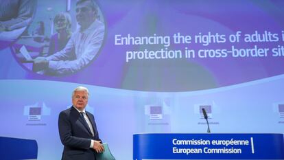 El comisario de Justicia, Didier Reynders, este miércoles.