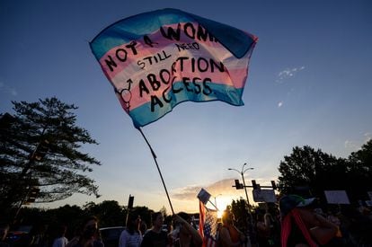 Protestas en San Luis en favor del aborto el 24 de junio.