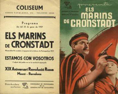 El cartell d’una de les pel·lícules soviètiques que s’exhibien durant la Guerra Civil a Barcelona