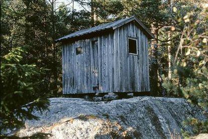 Cabaña del dramaturgo August Strindberg en la isla Kymmendo, del archipiélago sueco de Haninge.