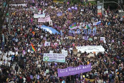 Imagen de la manifestación el pasado 8 de marzo en Madrid.