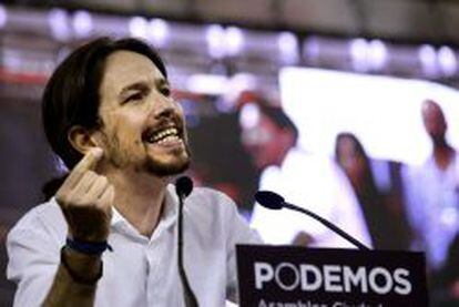 Pablo Iglesias, l&iacute;der de Podemos