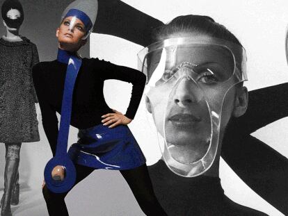 Tres diseños que realizó Pierre Cardin entre 1967 y 1975