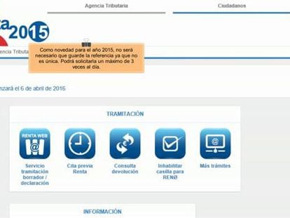 Calendario para presentar la declaración de la renta en 2016