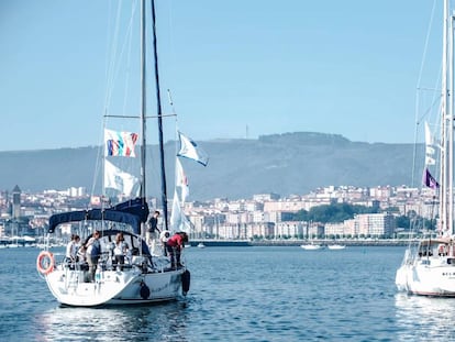 Etapa entre Bermeo y Getxo, en Bizkaia, durante la edición de 2021 del Camino a Vela.