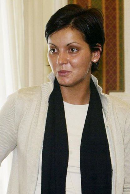 Nevenka Fernández durante el juicio contra el alcalde en mayo de 2002.