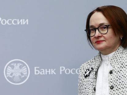 Elvira Nabiúllina, presidenta del Banco Central de Rusia, en una imagen de febrero de 2020.