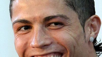 Cristiano Ronaldo durante una rueda de prensa.
