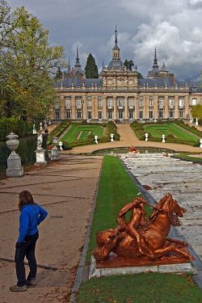 Cascada y Palacio Real de La Granja.