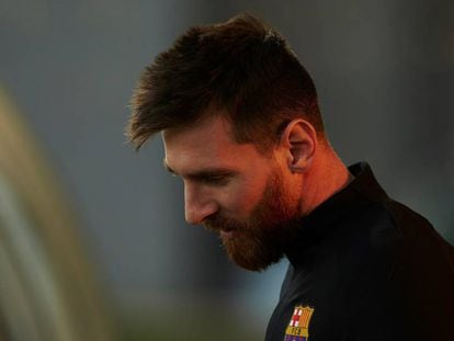 Leo Messi, en Sant Joan Desp&iacute;. 