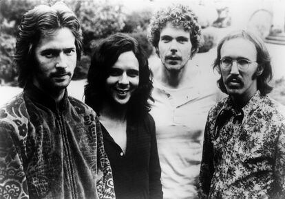 Derek and the Dominos, en 1970. De izquierda a derecha: Eric Clapton, Bobby Whitlock, Jim Gordon y Carl Radle.