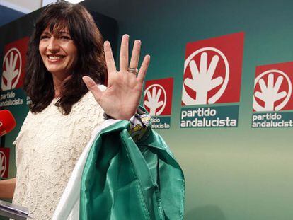 Pilar González después de anunciar que no se vuelve a presentar por el PA.