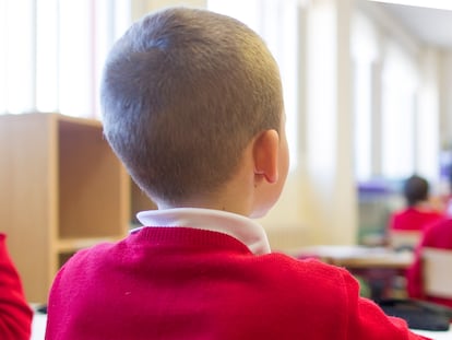 Niños en un centro educativo de Madrid, en una imagen de archivo.