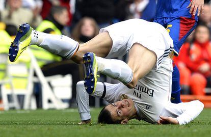 Gareth Bale, durante un lance del encuentro.