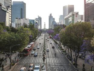 Imagen de archivo del Paseo de la Reforma, en Ciudad de México.