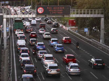 Restricciones de velocidad por contaminaci&oacute;n en la M-30.