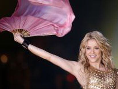 La cantante Shakira, en una actuaci&oacute;n.