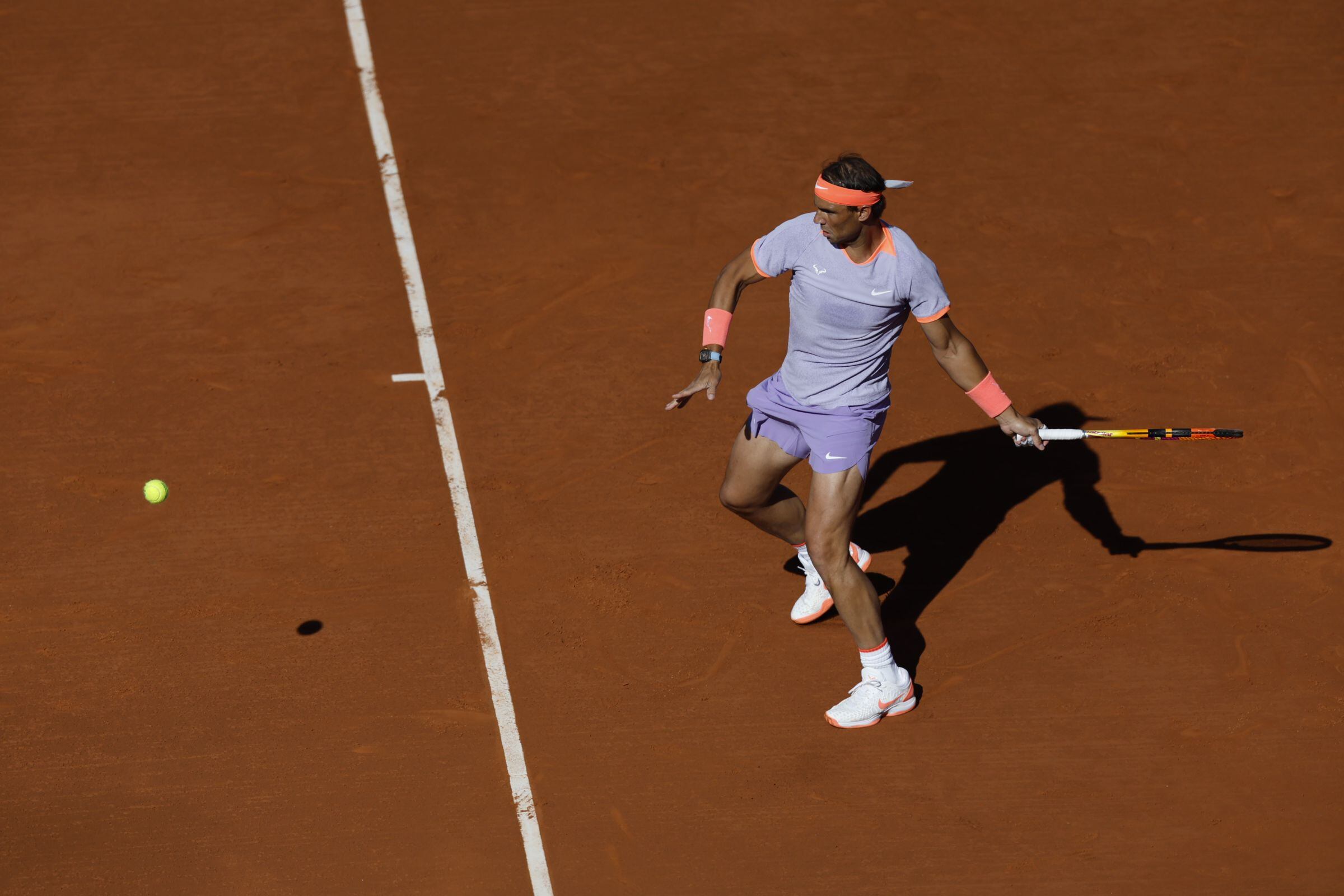 Nadal, en otro instante del partido.