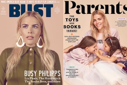 Phillips en las recientes portdas de ‘Bust’ y ‘Parents’.