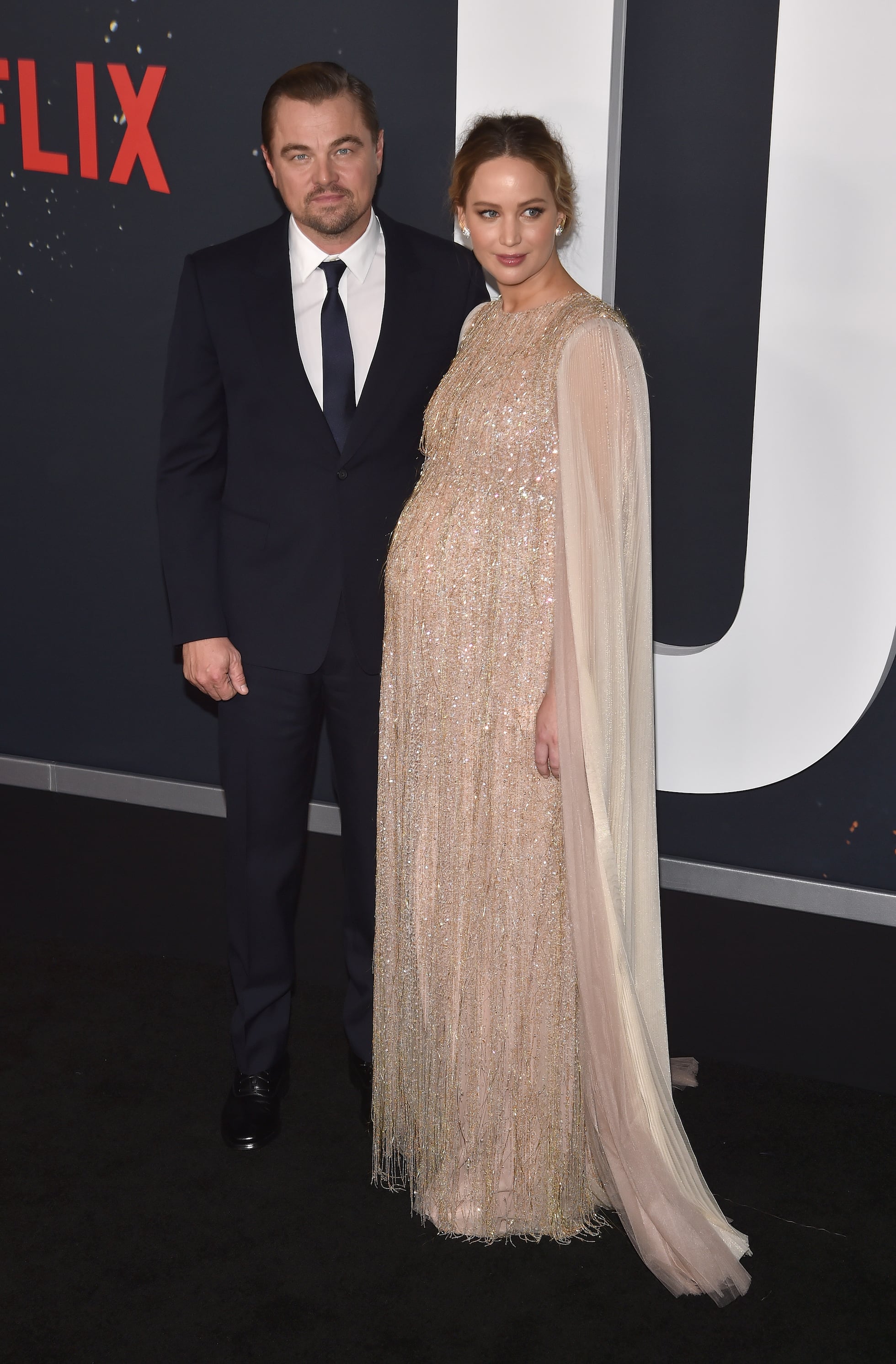Leonardo DiCaprio y Jennifer Lawrence en el estreno de 'No mires arriba', en Nueva York, el 5 de diciembre de 2021.