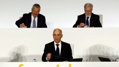 Rafael del Pino, presidente de Ferrovial, durante la junta general de accionistas de 2023.