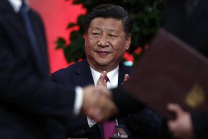 Xi Jinping, presidente de China, durante un acto en Santiago de Chile, en noviembre de 2016.