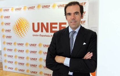 Rafael Benjumea, en la sede de Unef.