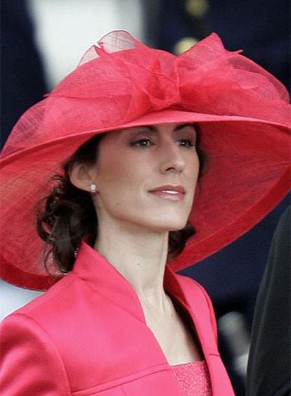 La hermana de doña Letizia, durante la boda de los príncipes de Asturias, en mayo de 2004.
