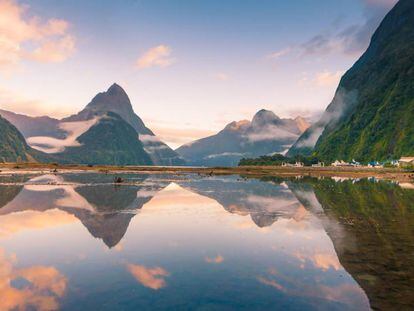 El fiordo de Milford Sound. Parque Nacional de Fiordland, Nueva Zelanda.