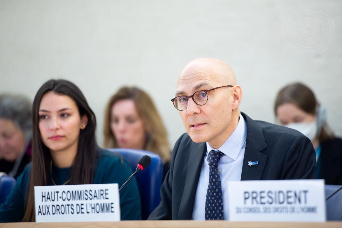 Volker Türk, alto comisionado de las Naciones Unidas para los Derechos Humanos, el pasado febrero en Ginebra.