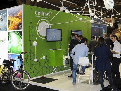 Stand de Cellnex en el BMWC.