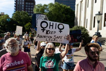 Pro-abortion protest in Ohio