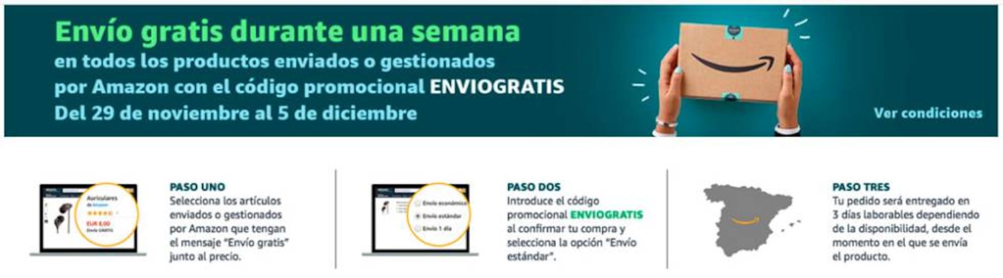 Amazon envio gratis a cheap partir de