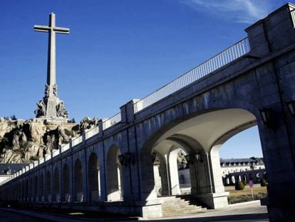 Vista del monumento en el Valle de los Caídos.