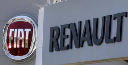 Logos de Renault y Fiat.