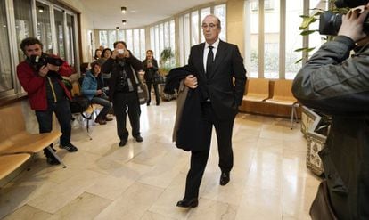 Francis Franco llega el pasado enero a los juzgados de Teruel.