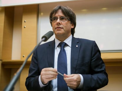 El president de la Generalitat, Carles Puigdemont, a París.