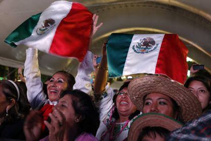 Celebración del grito de independencia en Puebla.