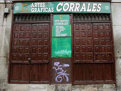 Fachada de Artes Gráficas Corrales