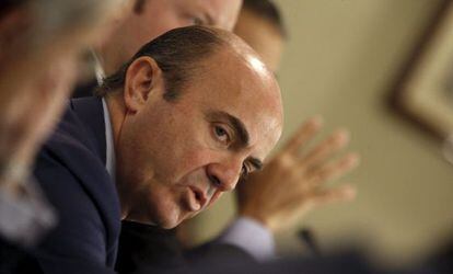 El ministro de Economía , Luis de Guindos