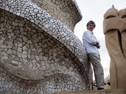 Argullol en la terraza de La Pedrera.