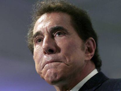 El empresario Steve Wynn en una rueda de prensa.
