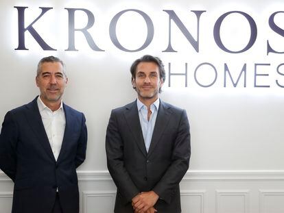 Rui Meneses, consejero delegado de la promotora Kronos Homes (izquierda), y Saïd Hejal, fundador y consejero delegado de Kronos Real Estate.