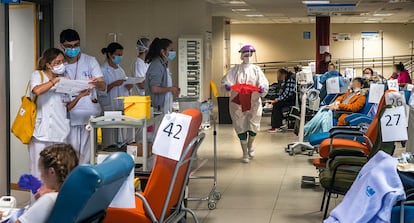 Las urgencias del Hospital de la Paz (Madrid), el 3 abril.