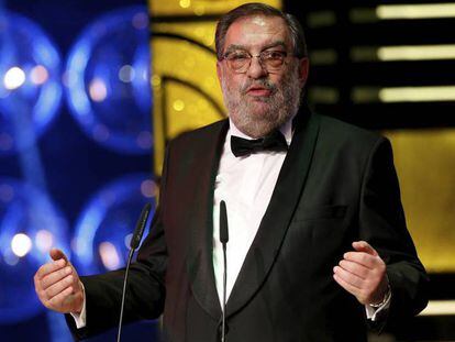 Enrique González Macho, presidente de la Academia del Cine, en la gala de la 29ª edición de los Premios Goya 2015.