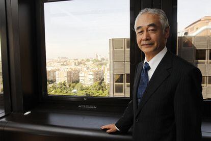 Osamu Motojima, director general de ITER, en el Ministerio de Ciencia e Innovación (Madrid).